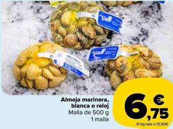 Carrefour Market Almeja marinera blanca o reloj oferta