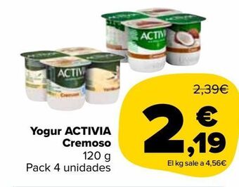 Carrefour Market Yogur activia cremoso oferta