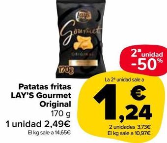 Carrefour Market Patatas fritas lay's gourmet original oferta