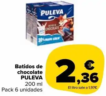 Carrefour Market Batidos de chocolate puleva oferta