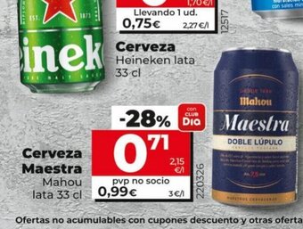 Maxi Dia Cerveza mahou oferta