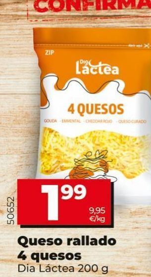 Maxi Dia Queso rallado dia oferta