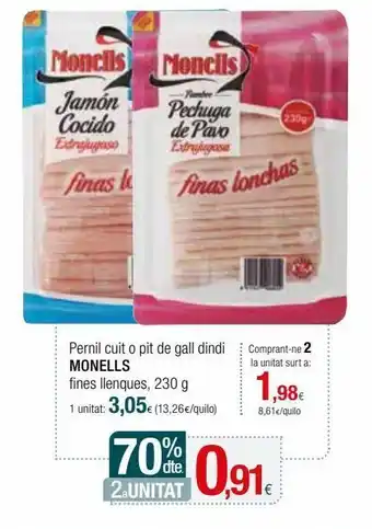 Condis Jamón cocido monells oferta