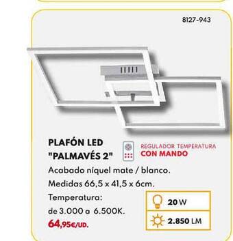 BricoCentro Plafón led oferta
