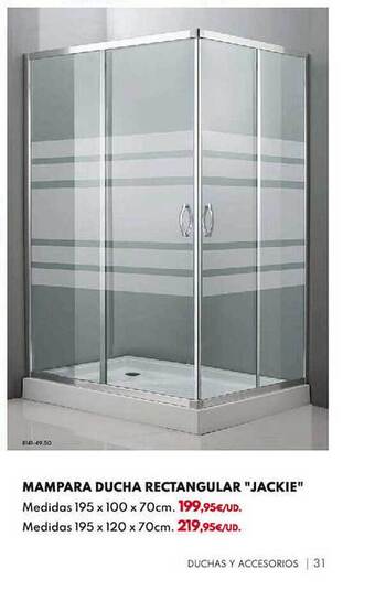 BricoCentro Mampara ducha rectangular oferta