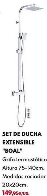 BricoCentro Set de ducha extensible oferta