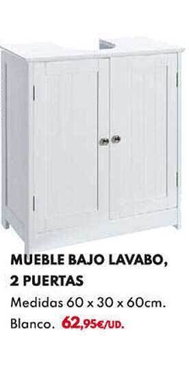 BricoCentro Mueble bajo lavabo 2 puertas oferta