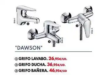 BricoCentro Oferta "dawson" 1- grifo lavabo 2- grifo ducha 3- grifo bañera en bricocentro oferta
