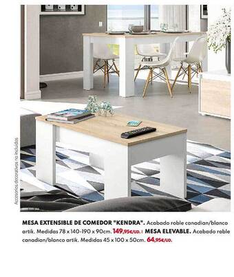 BricoCentro Mesa extensible de comedor oferta