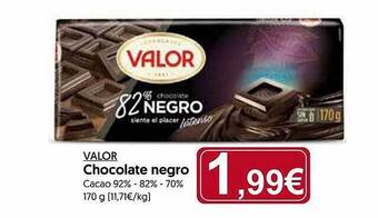 Hiper Usera Valor chocolate negro oferta