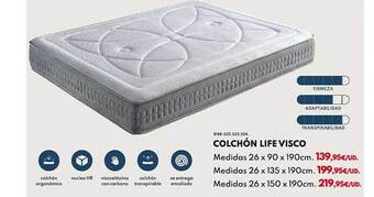 BricoCentro Colchón life visco oferta