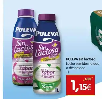 Puleva sin lactosa leche semidesnatada o desnatada