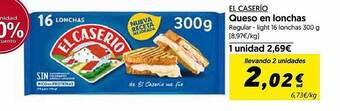 Hiper Usera El caserio queso en lonchas oferta