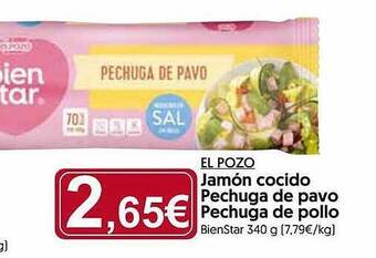 Hiper Usera El pozo jamón cocido pechuga de pavo pechuga de pollo oferta