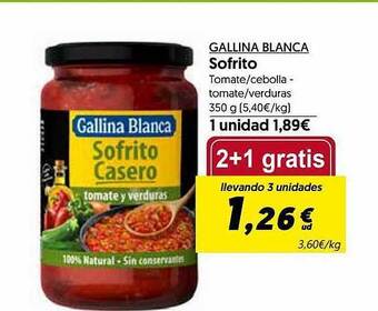 Hiper Usera Gallina blanca sofrito oferta