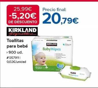 Costco Kirkland toallitas para bebé oferta