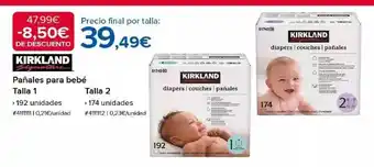 Costco Kirkland pañales para bebé oferta