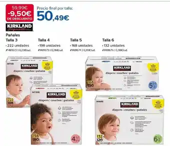 Costco Kirkland pañales oferta