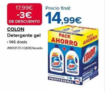 Costco Colon detergente gel oferta