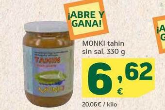HiperDino Monki tahin sin sal oferta
