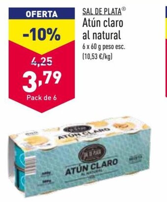 ALDI Sal De Plata Atún claro al natural oferta