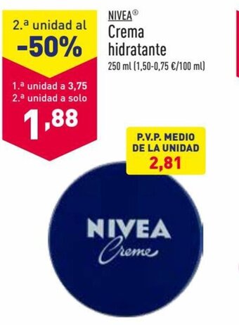 ALDI Nivea Crema hidratante oferta