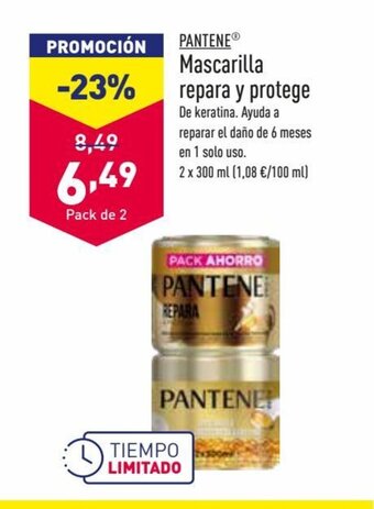ALDI Pantene Mascarilla repara y protege oferta