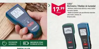 ALDI Ferrex Multímetro / Medidor de humedad oferta