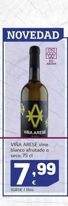 HiperDino Viña arese vino blanco afrutado o seco oferta