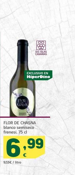 HiperDino Flor de chasna blanco semiseco frenesi oferta