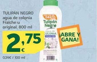 HiperDino Tulipán negro agua de colonia fraîche u original oferta
