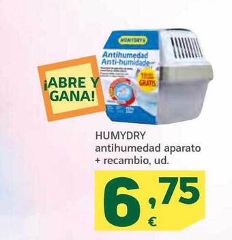 HiperDino Humydry antihumedad aparato + recambio oferta