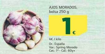 HiperDino Ajos morados oferta