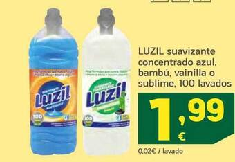 HiperDino Luzil suavizante concentrado azul, bambú, vainilla o sublime 100 lavados oferta