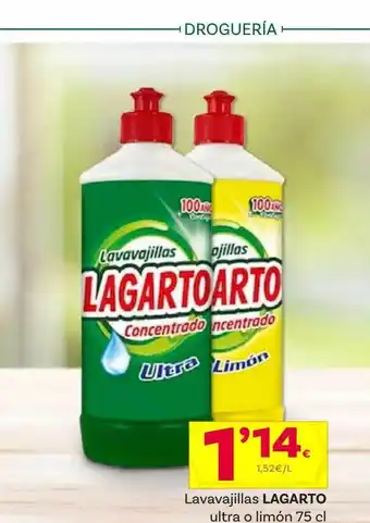 Supermercados Dani Lavavajillas lagarto ultra o limón oferta