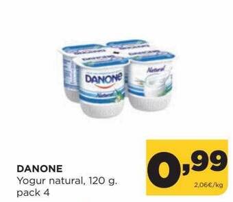Alimerka Danone yogur natural oferta