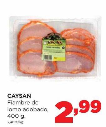 Alimerka Caysan fiambre de lomo adobado oferta