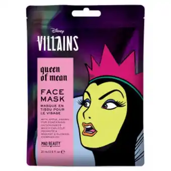 Mascarilla facial villanas disney reina malvada