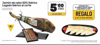 AhorraMas Jamón de cebo 50% ibérico legado ibérico al corte oferta