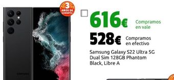 CeX Samsung galaxy s22 ultra 5g dual sim 128gb phantom black, libre a oferta