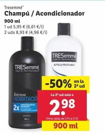 Lidl Champú / acondicionador oferta