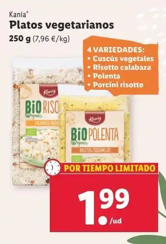 Lidl Platos precocinados kania oferta