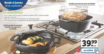 Lidl Set multifuncional de aluminio fundido ernesto oferta