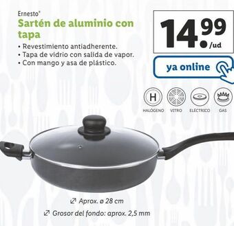 Lidl Sartén de aluminio ernesto oferta