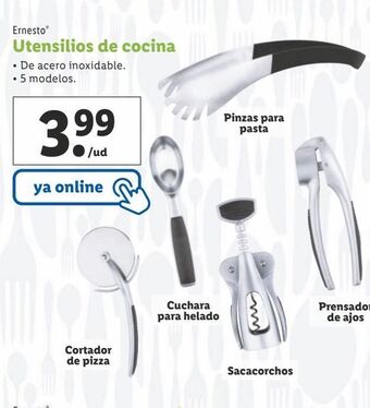 Lidl Utensilios de cocina ernesto oferta