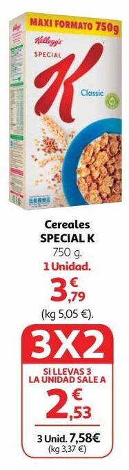 Alcampo Cereales special k kellogg's oferta