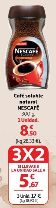 Alcampo Café soluble nescafé oferta
