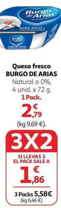 Alcampo Queso fresco burgo de arias oferta