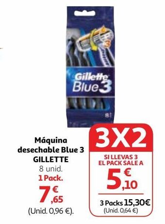 Alcampo Maquinilla desechable gillette oferta