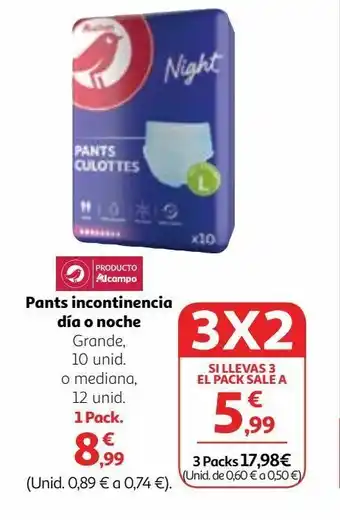 Alcampo Pañales para adultos alcampo oferta